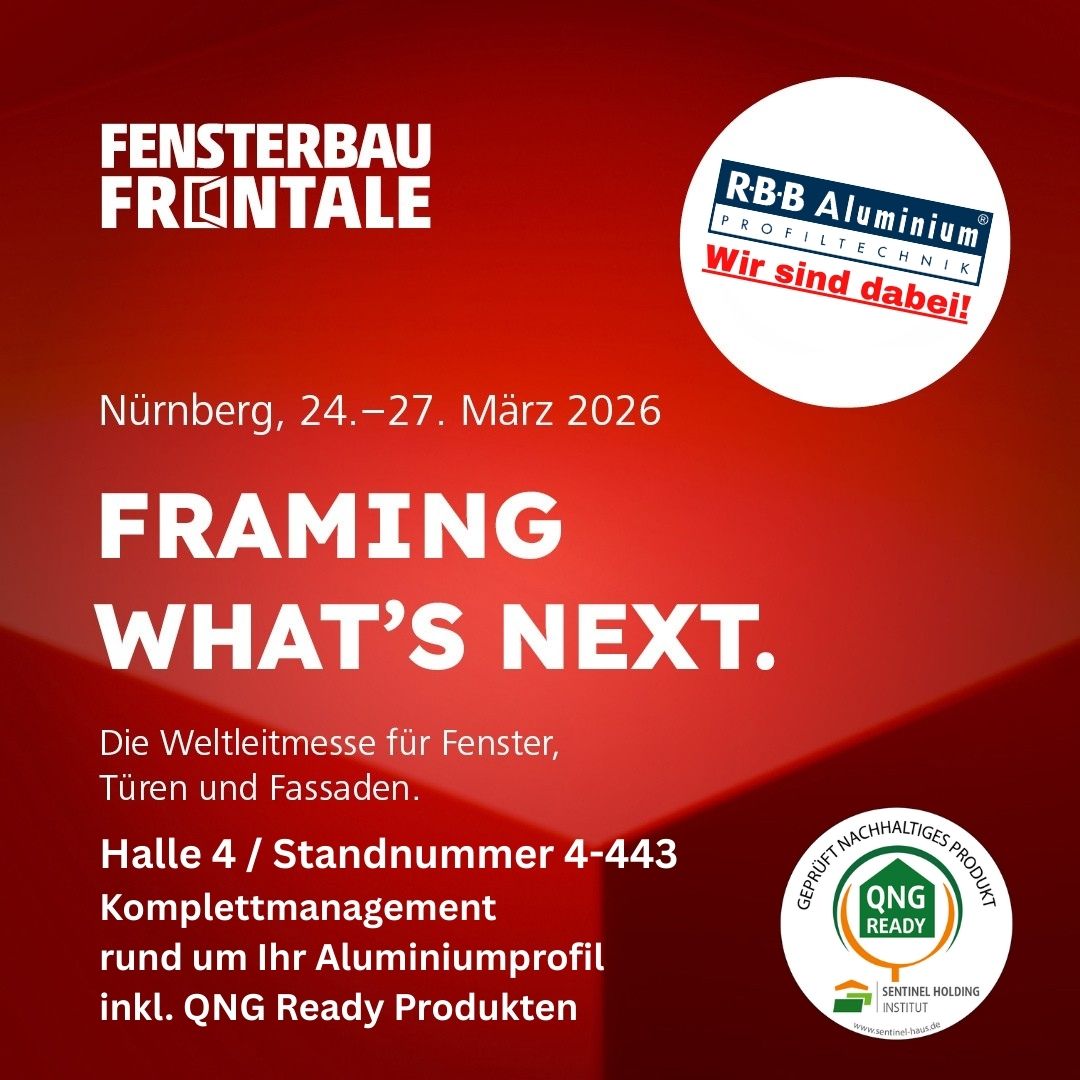 FENSTERBAU FRONTALE 2026 – Wir sind dabei! - R·B·B Aluminium ...